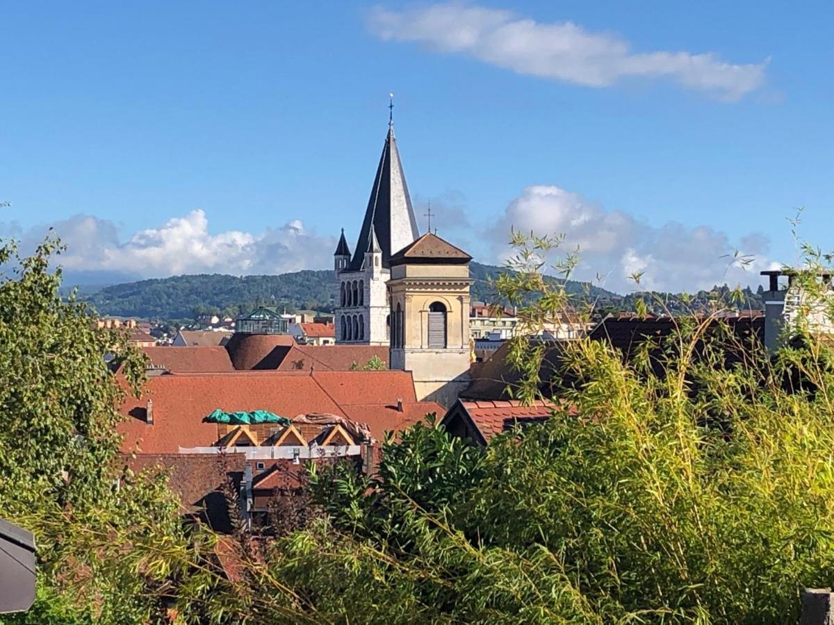 Appartement dans la vieille ville, en face du château Annecy Exterior foto
